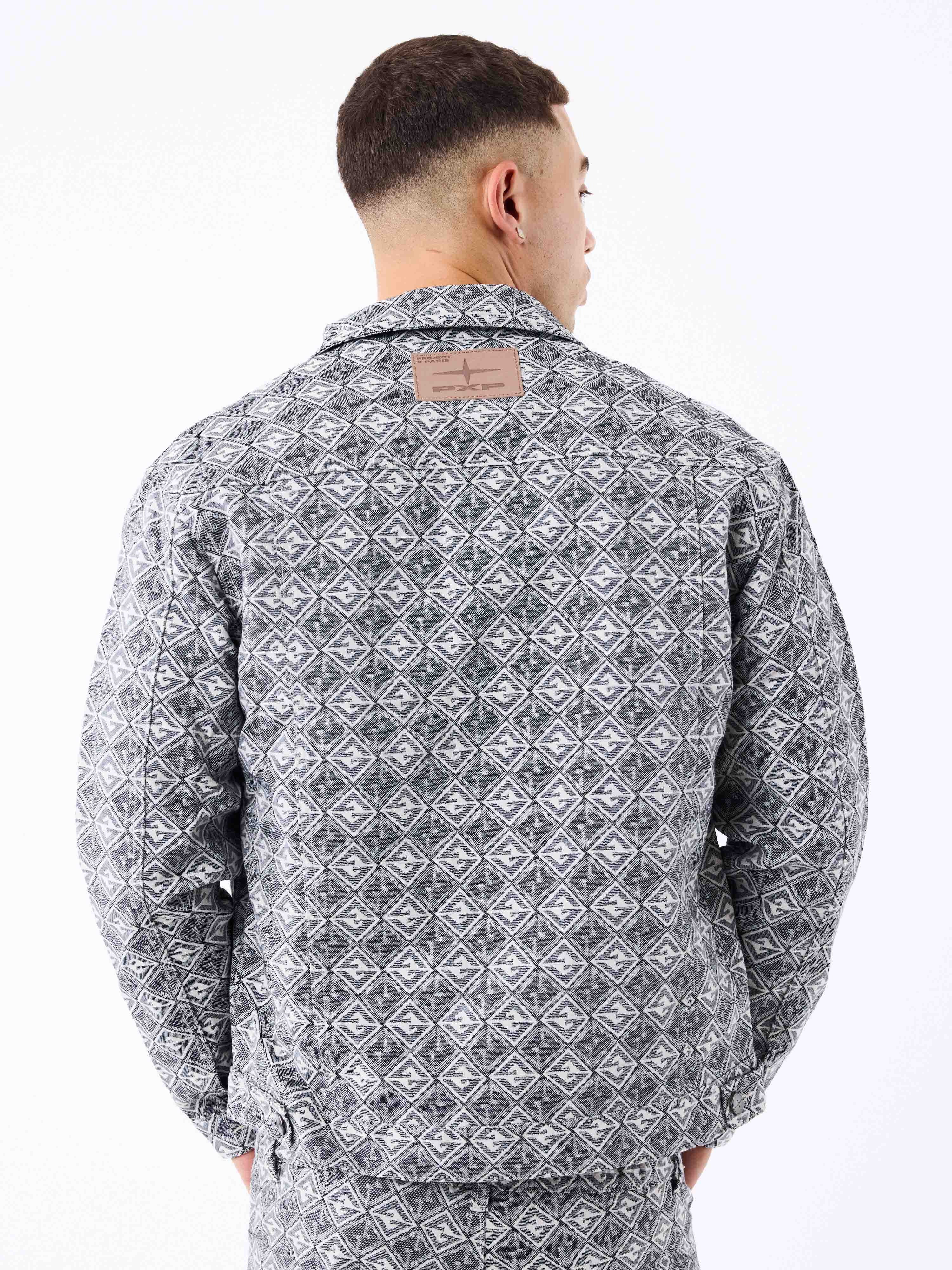 Veste en toile à motif géometrique - Image 3