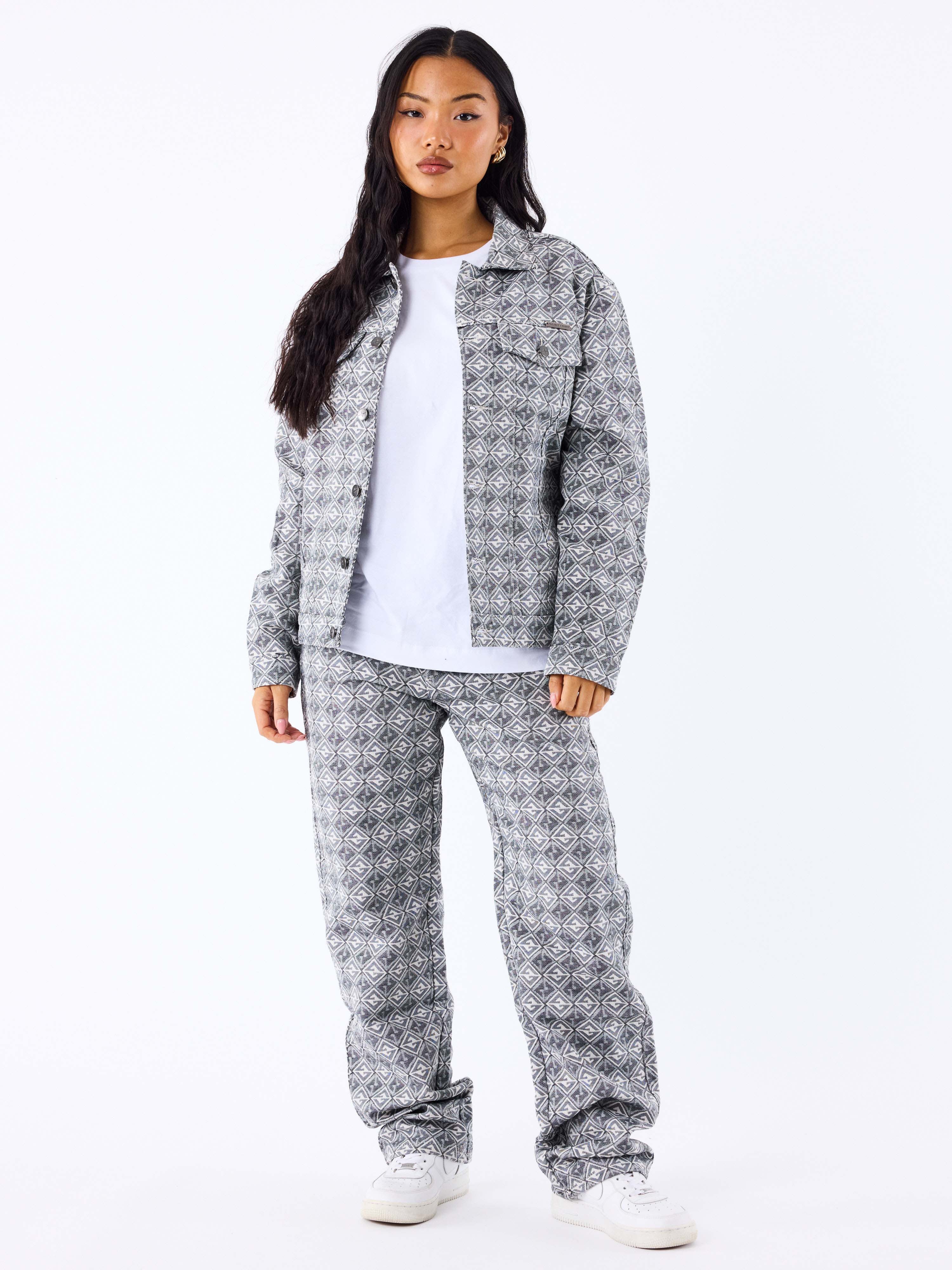 Veste en toile à motif géometrique - Image 4