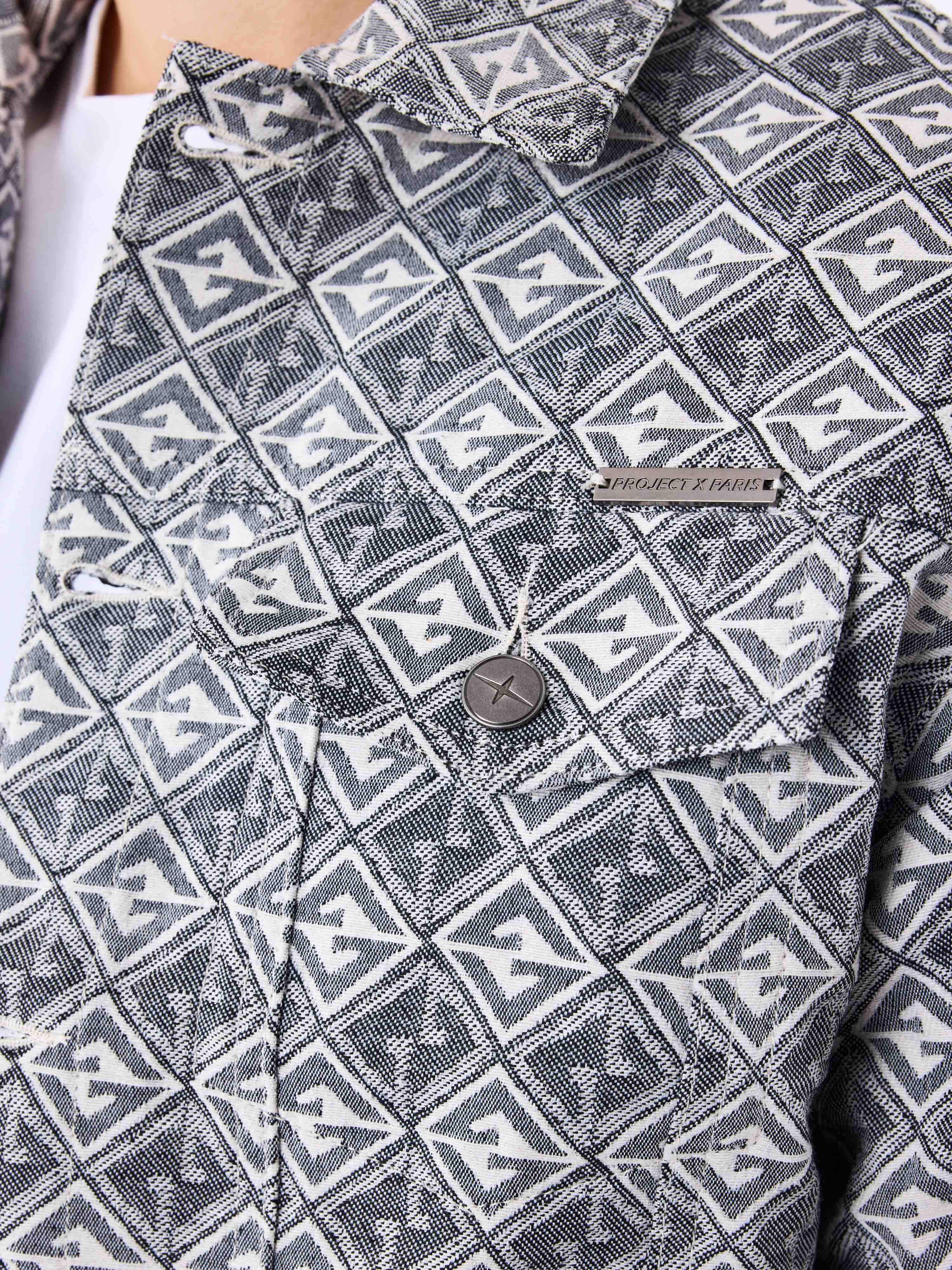 Veste en toile à motif géometrique - Image 6