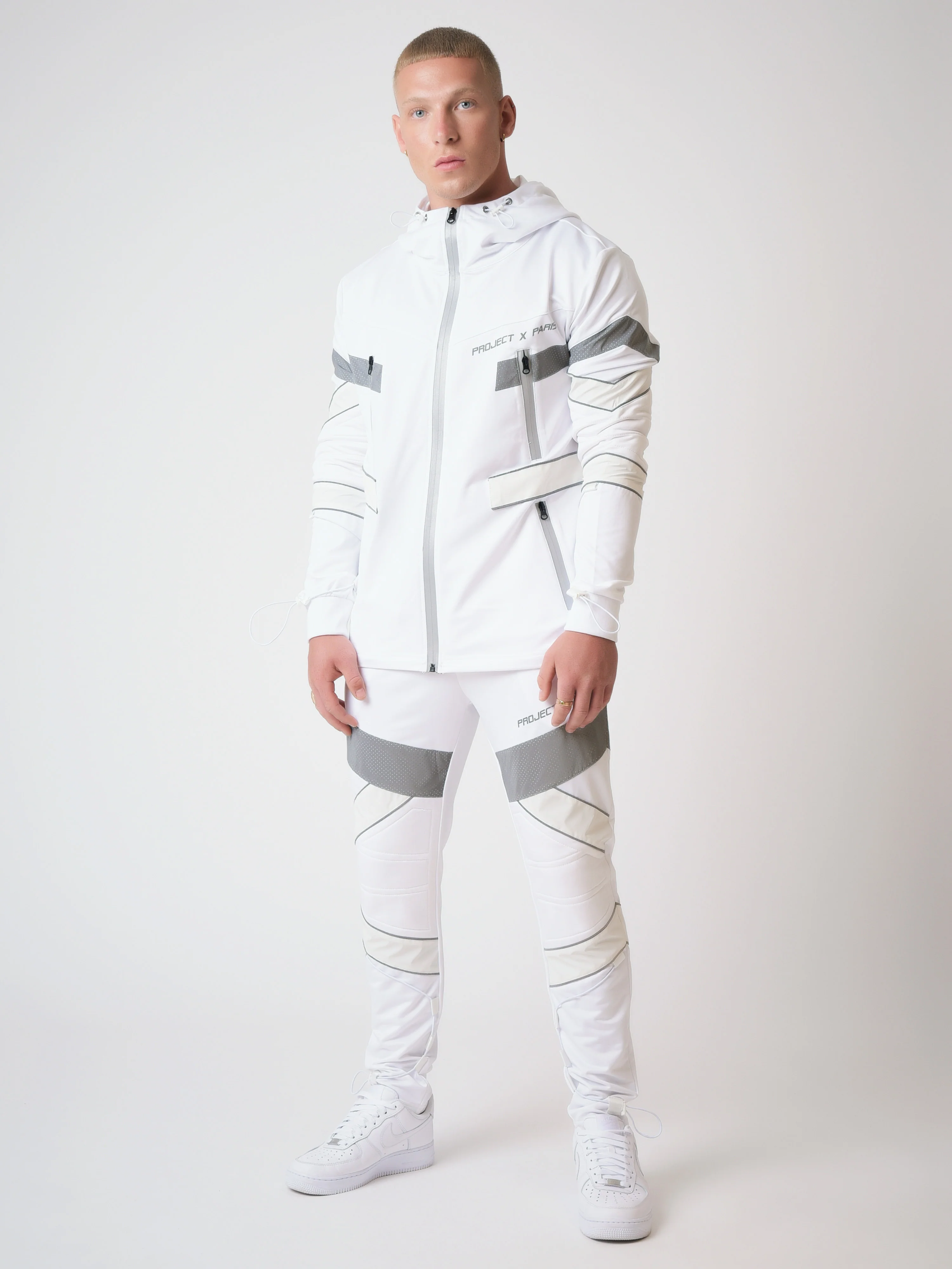 Veste mi-longue style biker réfléchissant - Image 3