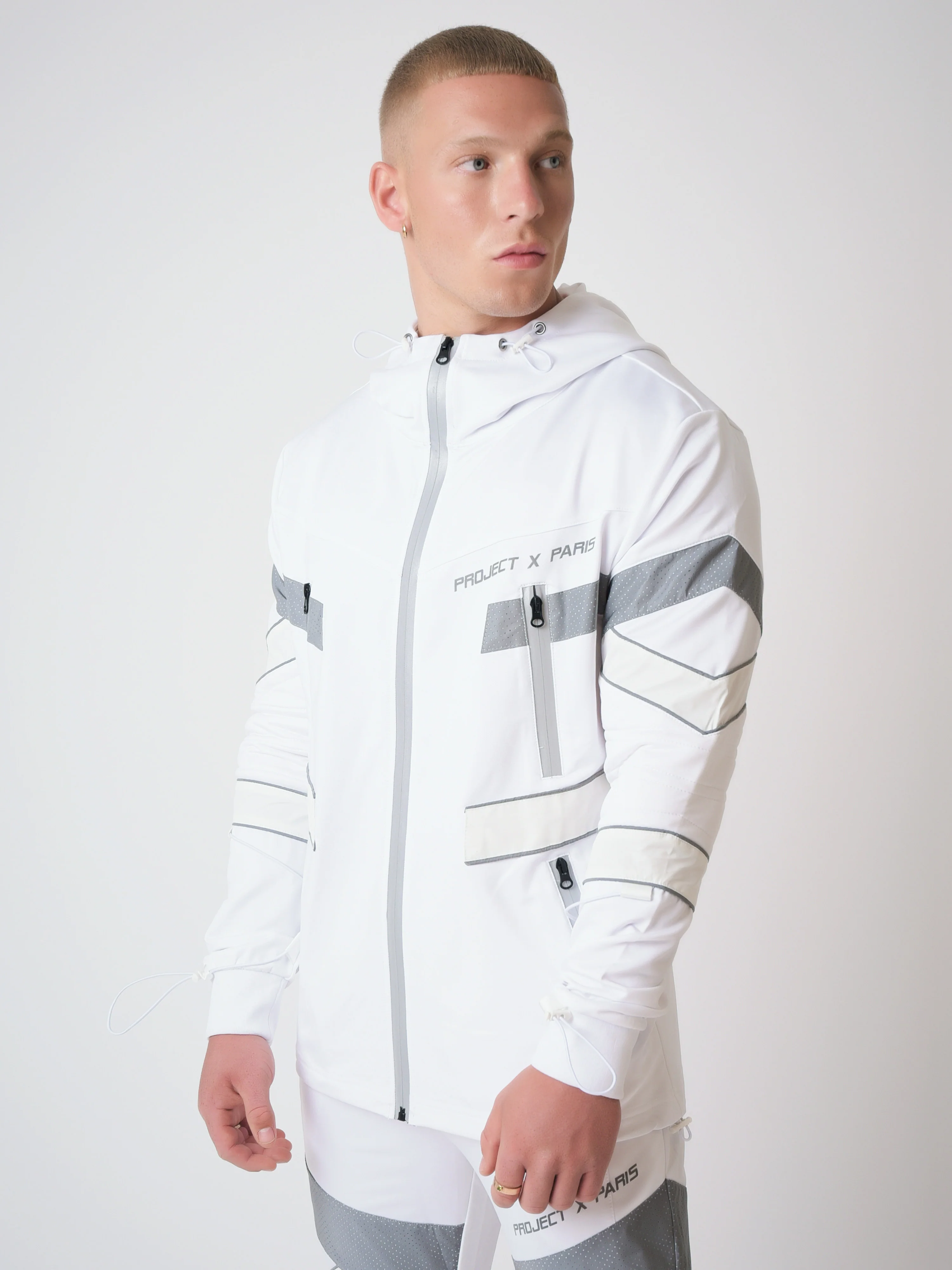 Veste mi-longue style biker réfléchissant - Image 5