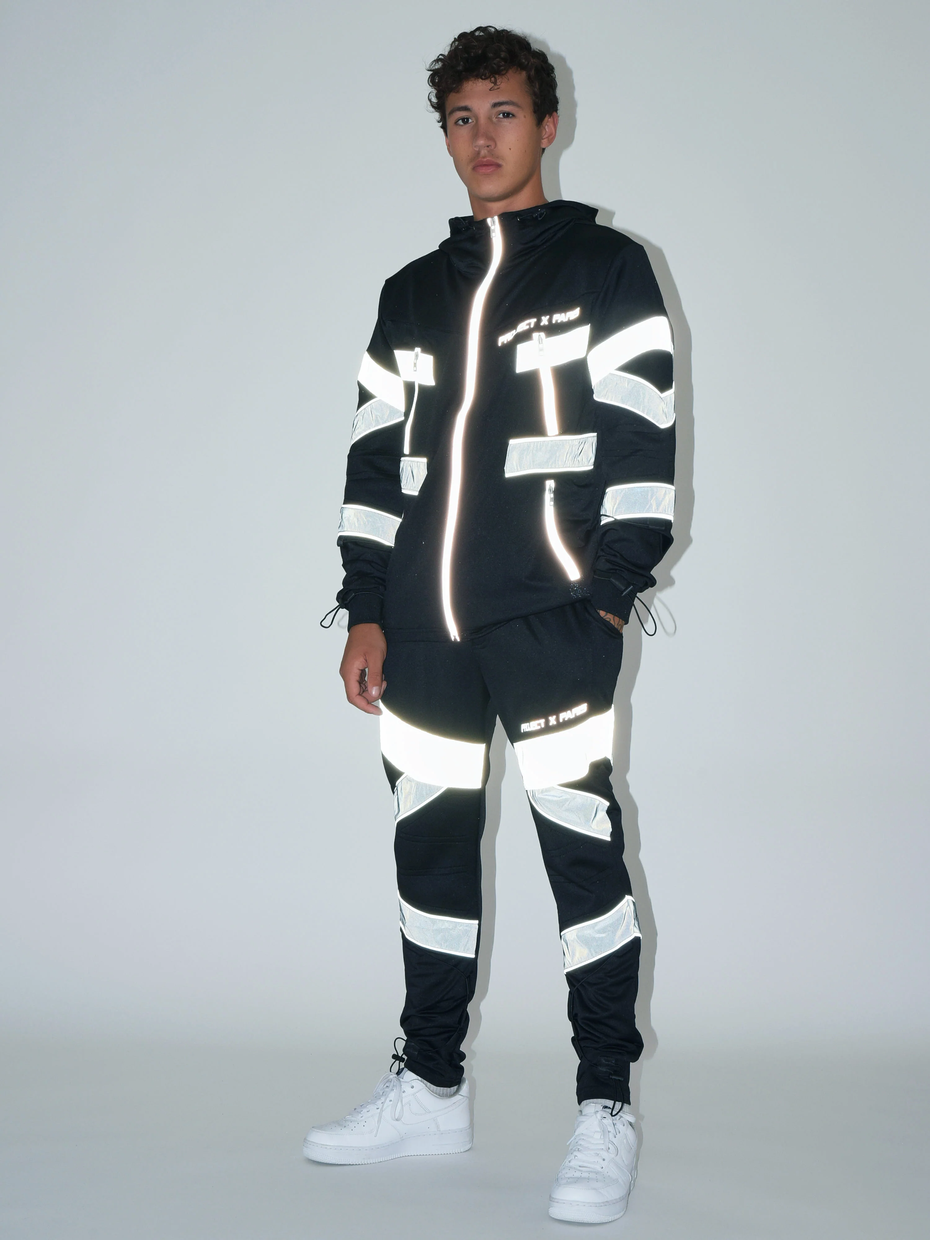 Veste mi-longue style biker réfléchissant - Image 7