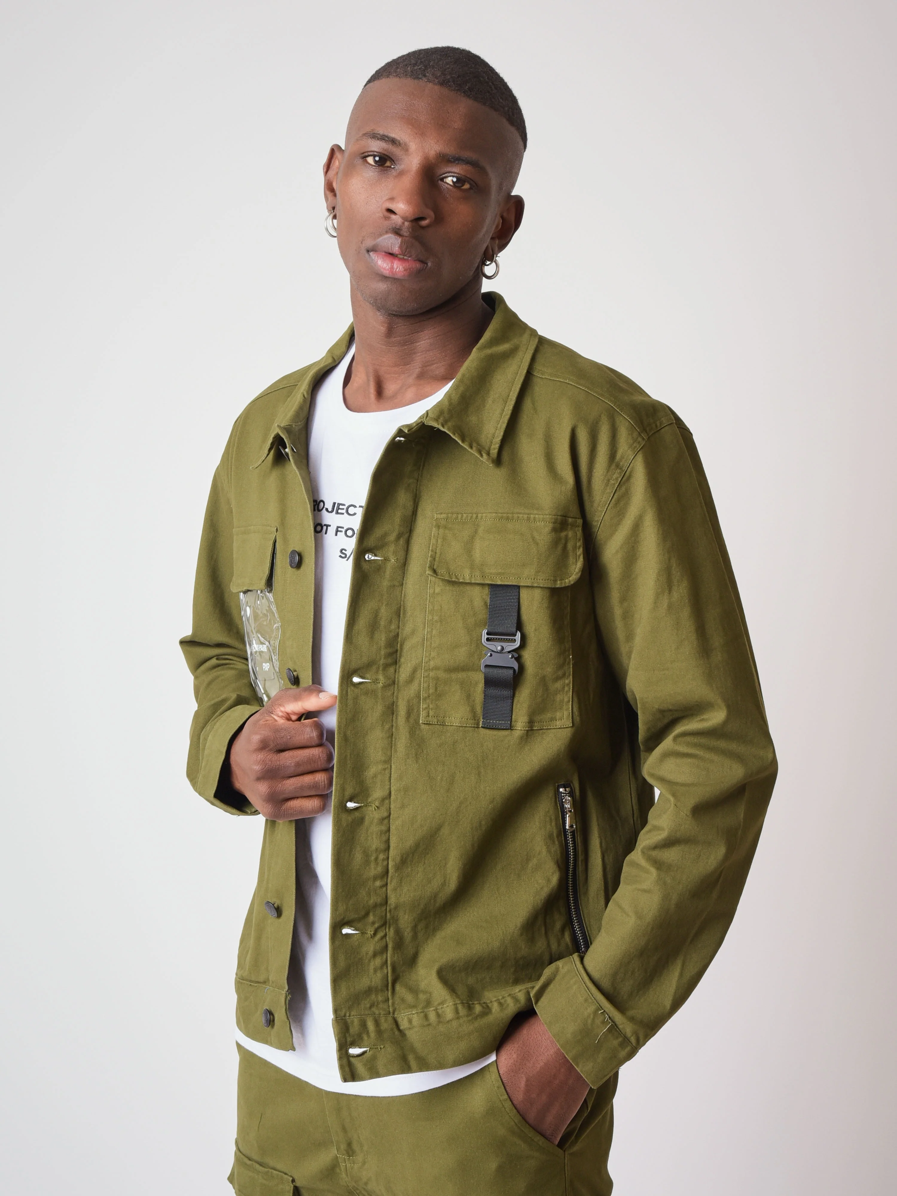 Veste poche transparente et clip - Image 3