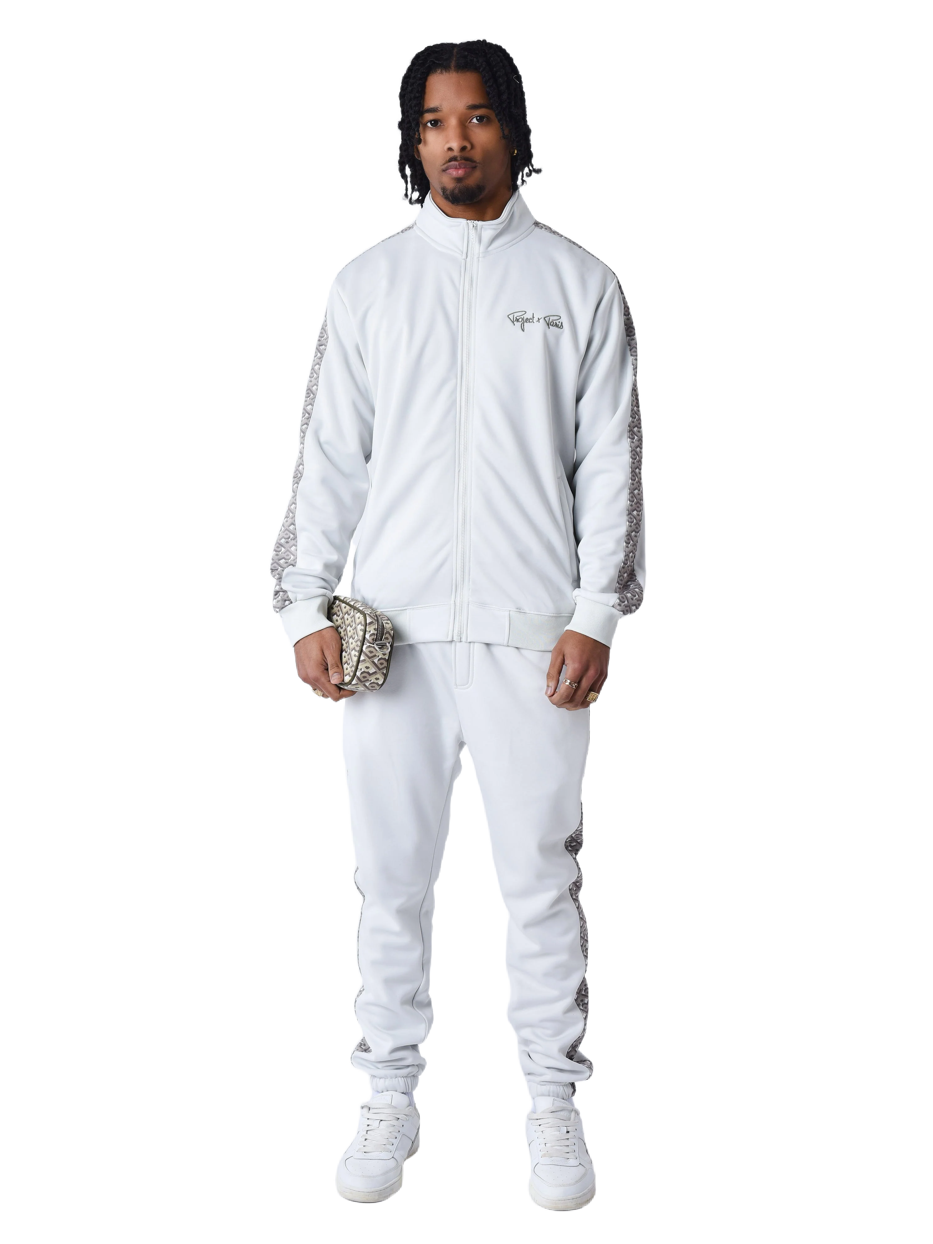 Veste zippé à bande imprimé - Image 3