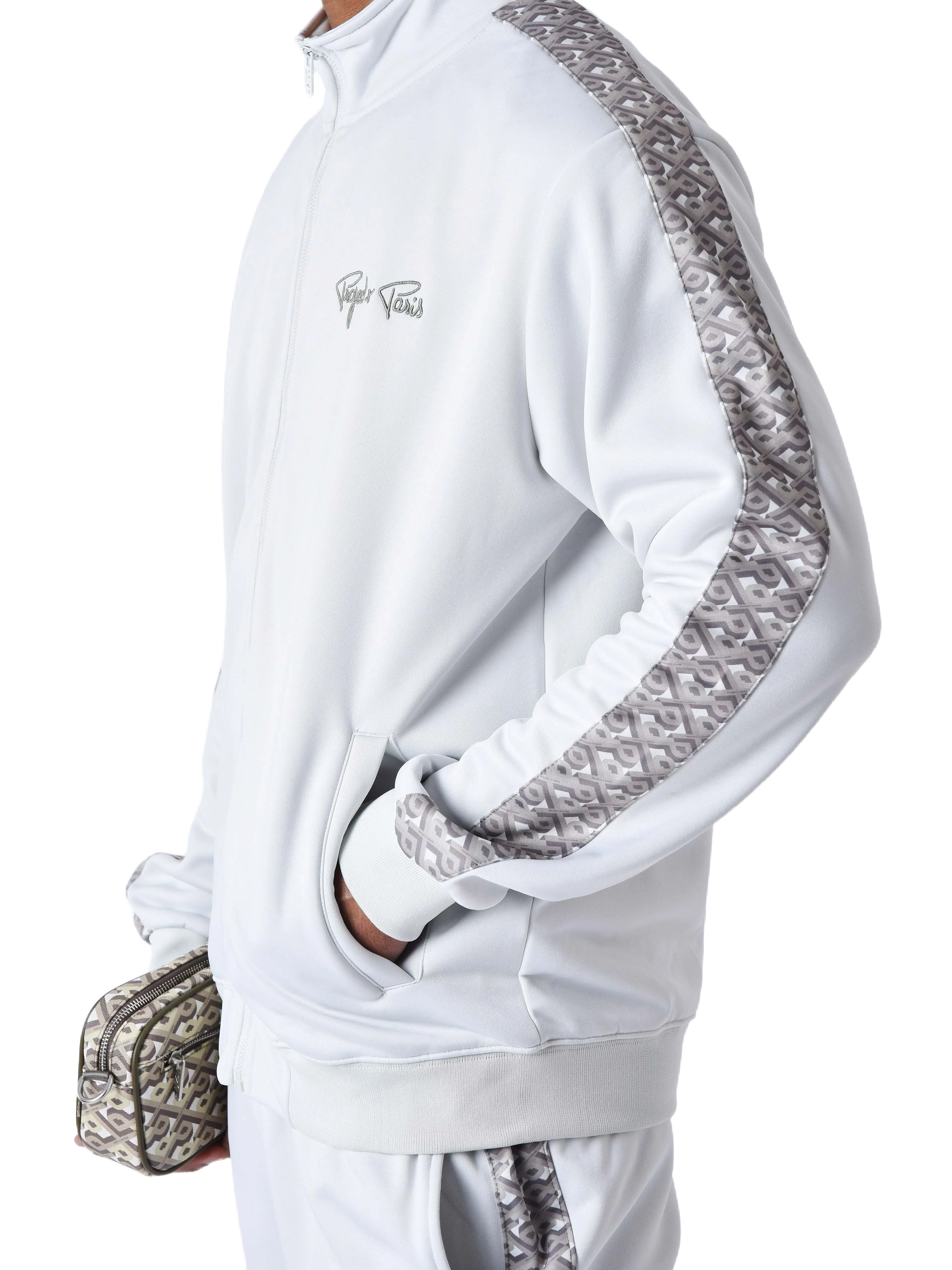 Veste zippé à bande imprimé - Image 5